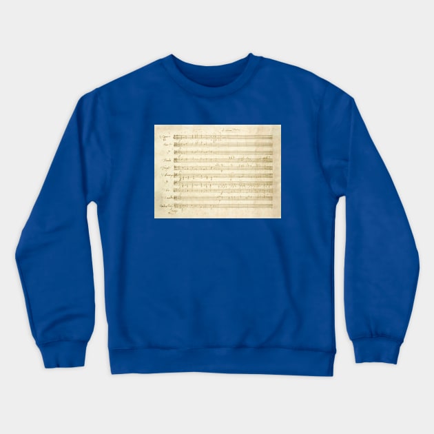 Haydn | Symphony | Original manuscript score Crewneck Sweatshirt by Musical design